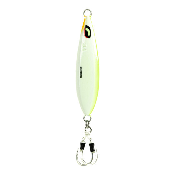 Shimano Chartreuse White BUTTERFLY WING-FALL Jigs (BF250WFCW) Fishing