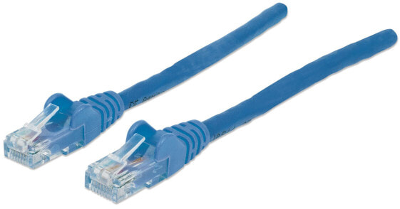 Intellinet Network Patch Cable - Cat6 - 20m - Blue - CCA - U/UTP - PVC - RJ45 - Gold Plated Contacts - Snagless - Booted - Lifetime Warranty - Polybag - 20 m - Cat6 - U/UTP (UTP) - RJ-45 - RJ-45