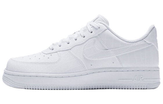 Nike Air Force 1 Low 07 Essential 漆皮 低帮 板鞋 女款 全白 / Кроссовки Nike Air Force AO2132-100