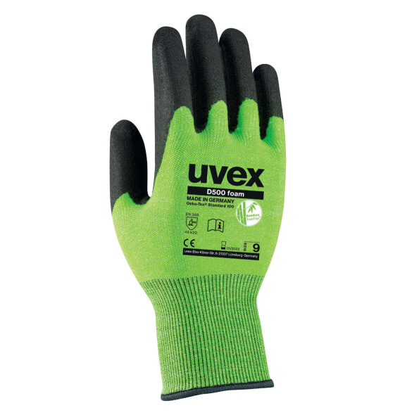 UVEX Arbeitsschutz 60604 - Factory gloves - Green - EUE - Viscose - Polyamide - Steel