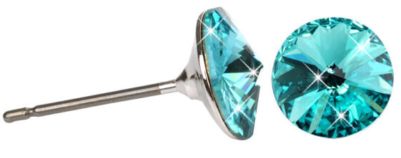 Rivoli Light Turquois fine stud earrings