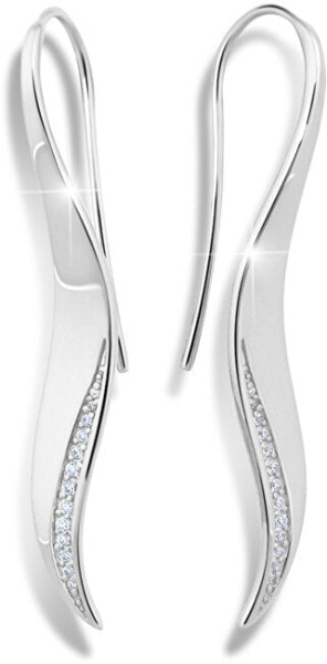 Elegant silver earrings M26003