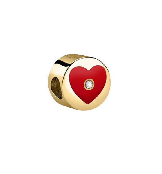Romantic gilded bead Heart Drops SCZ1198