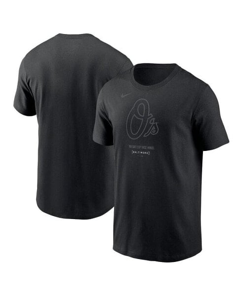 Men's Black Baltimore Orioles City Connect Large Logo T-shirt