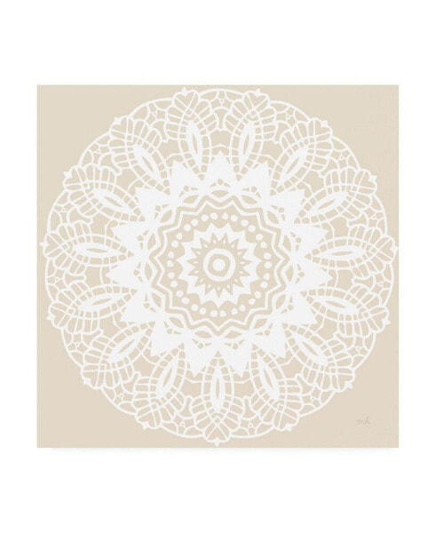 Moira Hershey Contemporary Lace Neutral II Canvas Art - 15.5" x 21"