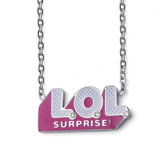 Колье L.O.L. Surprise! Logo с кристаллами L1012STLOL