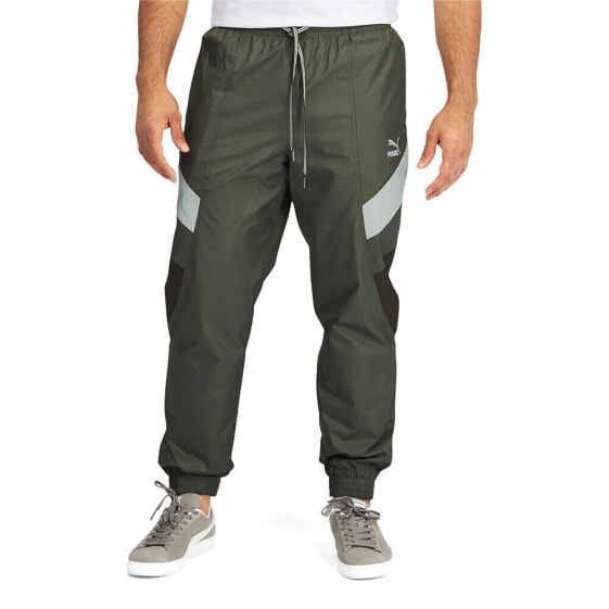 Брюки мужские PUMA Tfs Track Pants в зеленом цвете