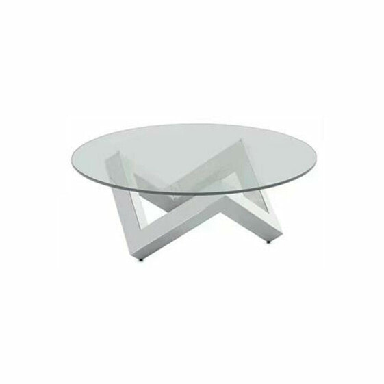 Centre Table DKD Home Decor Steel Tempered Glass 90 x 90 x 45 cm