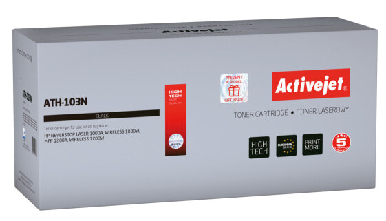 Activejet ATH-103N toner (replacement for HP 103A W1103A; Supreme; 2500 pages; black) - 2500 pages - Black - 1 pc(s)