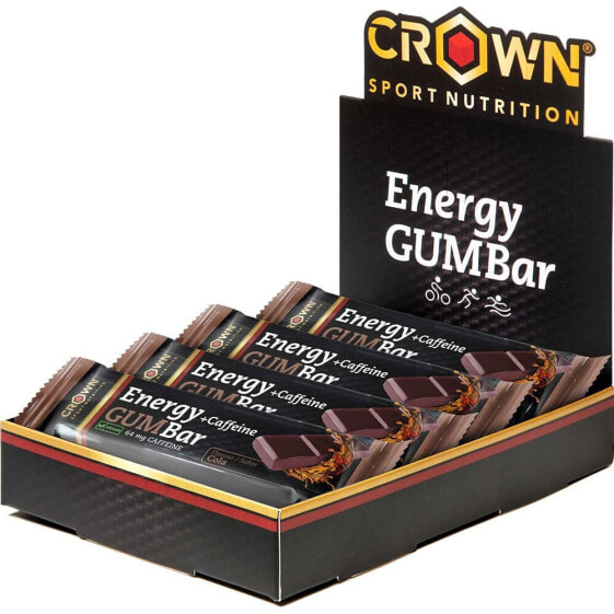 CROWN SPORT NUTRITION Cola Energy Bars Box 30g 12 Units