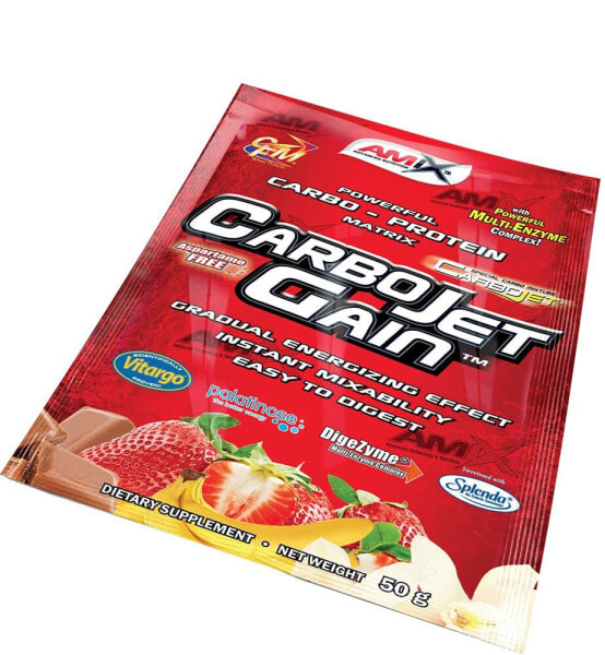 AMIX CarboJet Gain 50gr Carbohydrate & Protein Monodose Chocolate