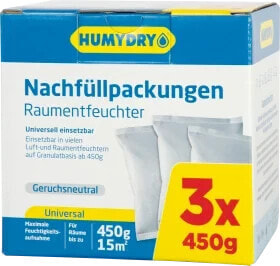 Raumentfeuchter Nachfüllpack 3 x 450 g, 1,35 kg