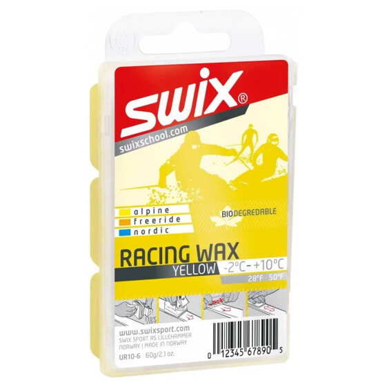 Биоразлагаемый мазь для горных лыж Swix UR10 Bio Racing Wax 60 г