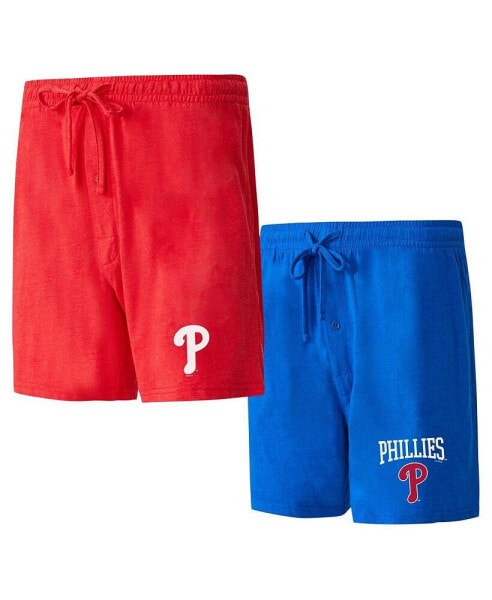 Пижама Concepts Sport мужская Красная, Синяя двойной комплект Метровые шорты для сна филадельфийских "Филлис"