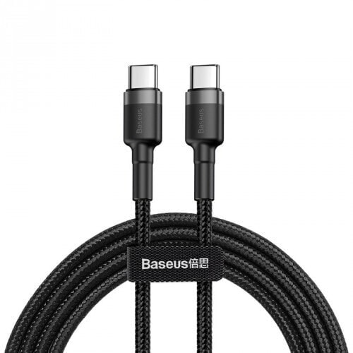 Baseus Cafule - 1 m - USB C - USB C - 480 Mbit/s - Black - Grey