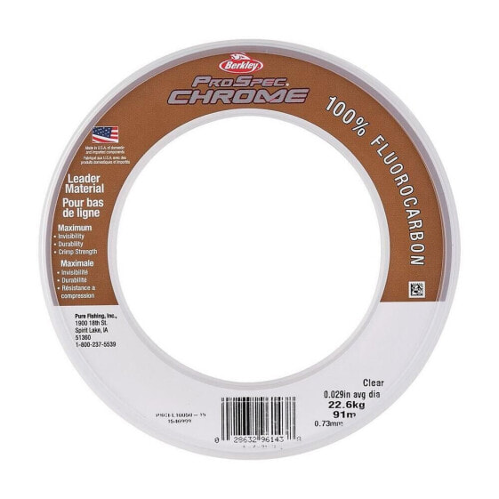 Berkley ProSpec Chrome 100% Fluorocarbon Leader | Pick Line Class