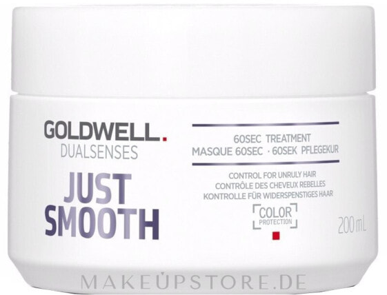 Intensivpflege für widerspenstiges Haar - Goldwell Dualsenses Just Smooth 60sec Treatment 200 ml