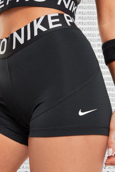 Шорты для тренировок Nike Pro 3 дюйма черные 7.5см Женские