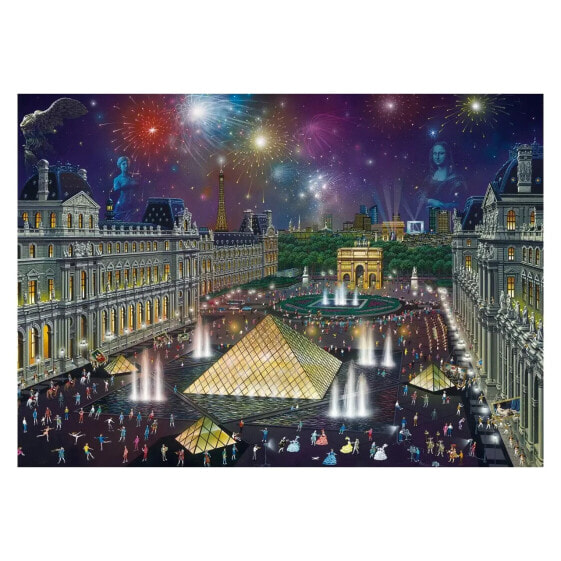 Puzzle Feuerwerk im Louvre