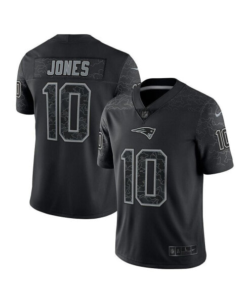 Men's Mac Jones Black New England Patriots RFLCTV Limited Jersey