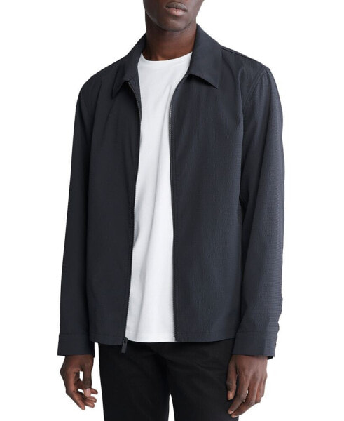 Куртка-рубашка с длинным рукавом Calvin Klein Seersucker для мужчин