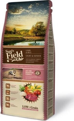 Sam`s Field Light & Senior Lamb & Rice, 13 kg