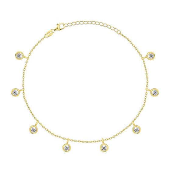 Elegant gold-plated bracelet with zircons BRC70Y