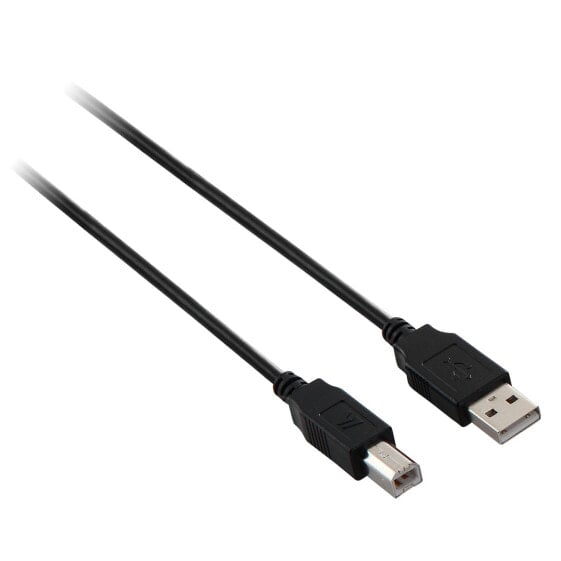 V7 USB 2.0 Cable USB A to B (m/m) black 5m - 5 m - USB A - USB B - USB 2.0 - Male/Male - Black