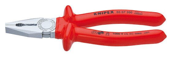 KNIPEX 03 07 160 - Lineman's pliers - 1.6 cm - Steel - Plastic - Red - 16 cm