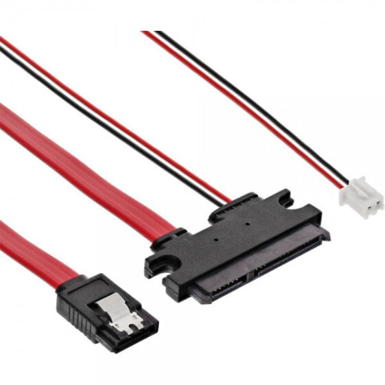 InLine SATA Cable for Banana PI with Data and Power Connector 0.35m