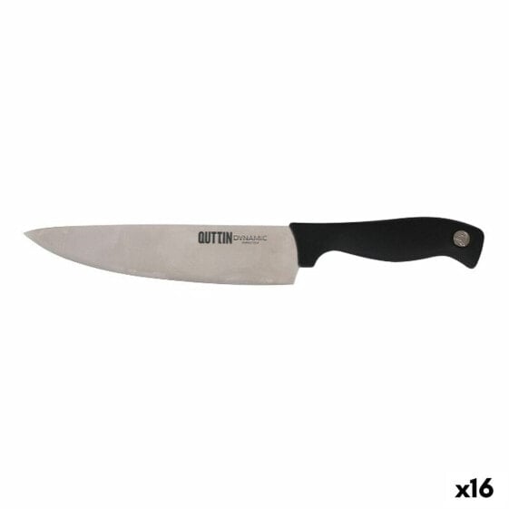 Нож кухонный Quttin Dynamic Чёрный Серебристый 20 cm 16 штук