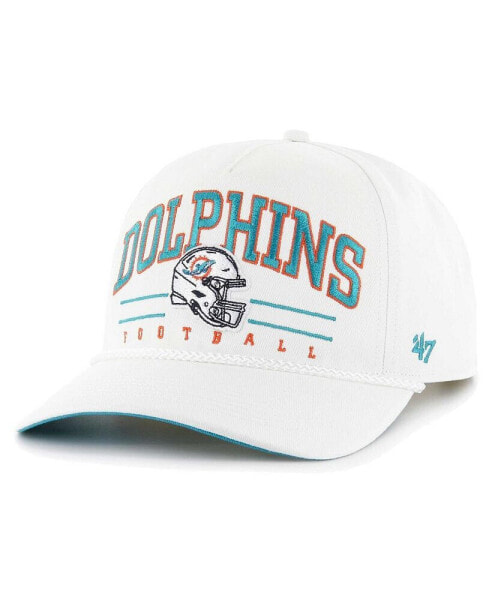 Men's White Miami Dolphins Roscoe Hitch Adjustable Hat