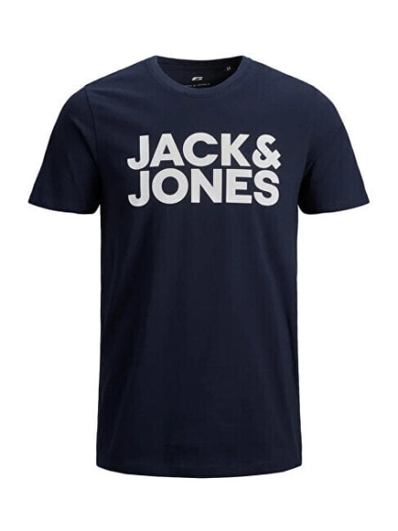 Футболка Jack & Jones Plus JJELOGO Navy Blaze