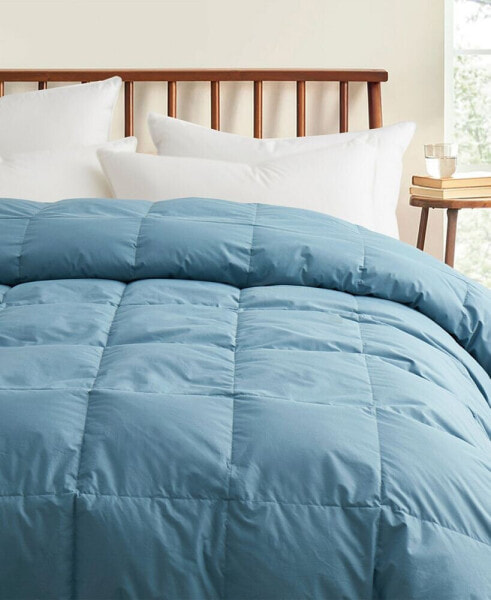 All Season 300 Thread Count Cotton Goose Down Fiber Comforter, Twin