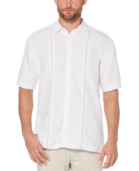 Рубашка мужская полосатая с коротким рукавом Cubavera Big & Tall