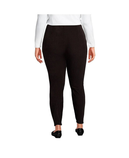 Women's Tall Sport Knit High Rise Corduroy Leggings Lands' End Цвет: Синий;  Размер: S long купить от 5336 рублей в интернет-магазине ,  женские легинсы Lands' End