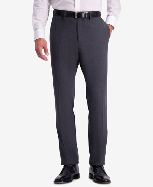 Men's Slim-Fit Shadow Check Dress Pants