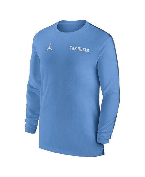 Men's North Carolina Tar Heels 2024 Sideline Coach UV Performance Long Sleeve T-Shirt