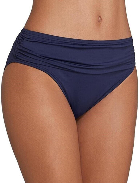 Tommy Bahama Womens 184511 Foldover Navy Bikini Bottom Swimwear Size XS