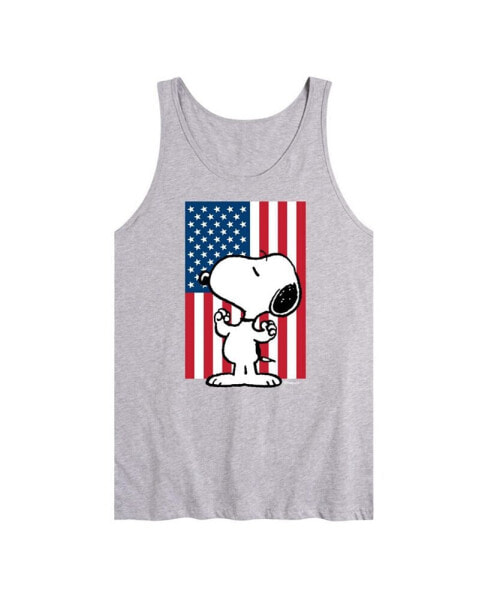 Hybrid Apparel Peanuts Flag Mens Jersey Tank