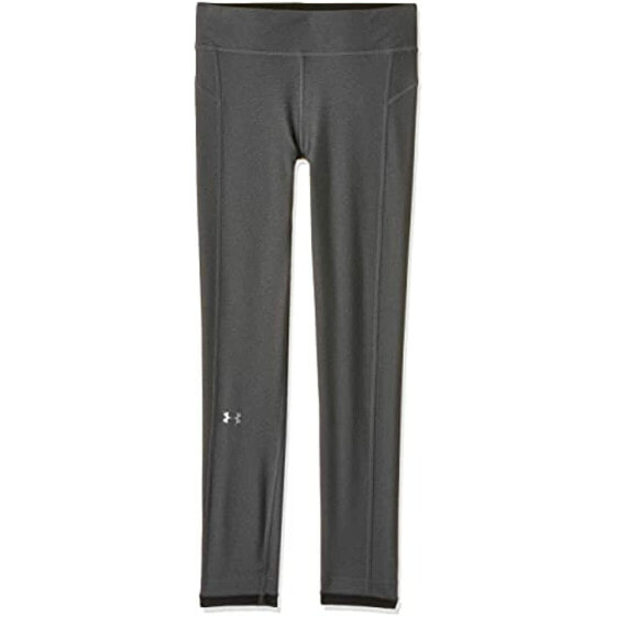 Under Armour 275918 Women's Ankle Crop Leggings, Charcoal Heath/ Silver, X-Large