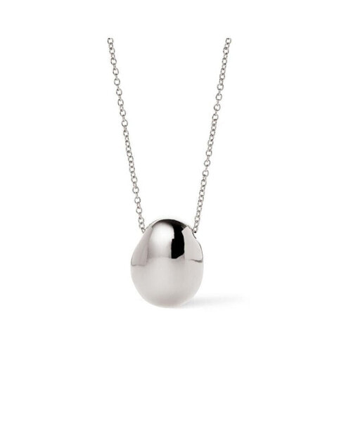 Silver Pendant Necklace - Pebble Mini Silver