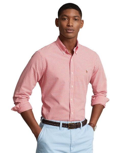 Men's Classic-Fit Gingham Oxford Shirt