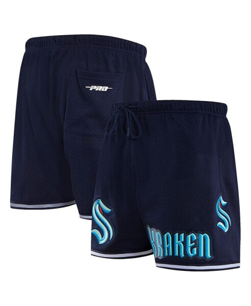 Men's Navy Seattle Kraken Classic Mesh Shorts