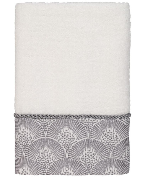 Deco Shells Bordered Cotton Hand Towel, 16" x 30"