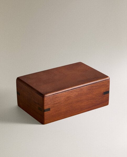 Small wooden jewellery box