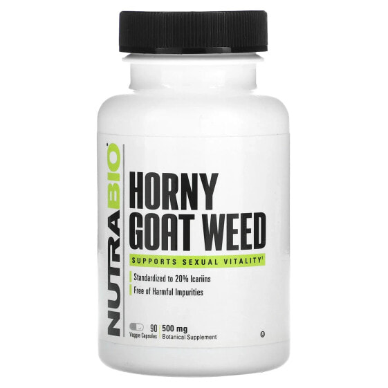 Horny Goat Weed, 500 mg, 90 Veggie Capsules