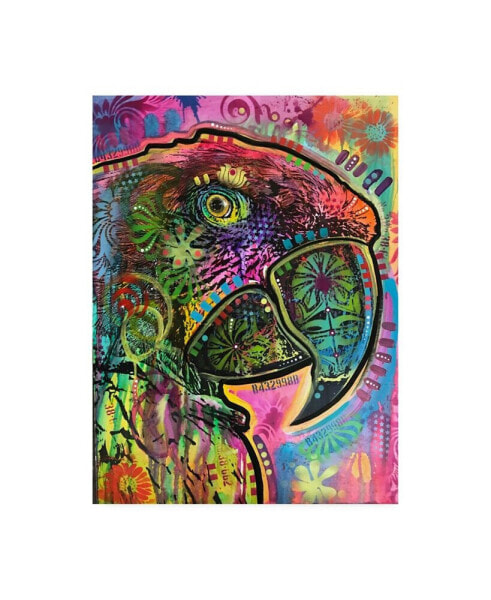 Dean Russo Close Up Parrot Canvas Art - 37" x 49"