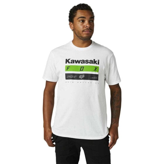 Футболка мужская FOX RACING LFS Kawasaki Stripes Premium short sleeve.