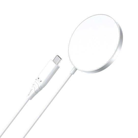 Зарядное устройство CHOETECH T518-F индукционное белое 15W для iPhone 12/13/14